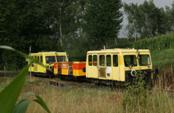 Museumsbahnzug mit Sommerwagen